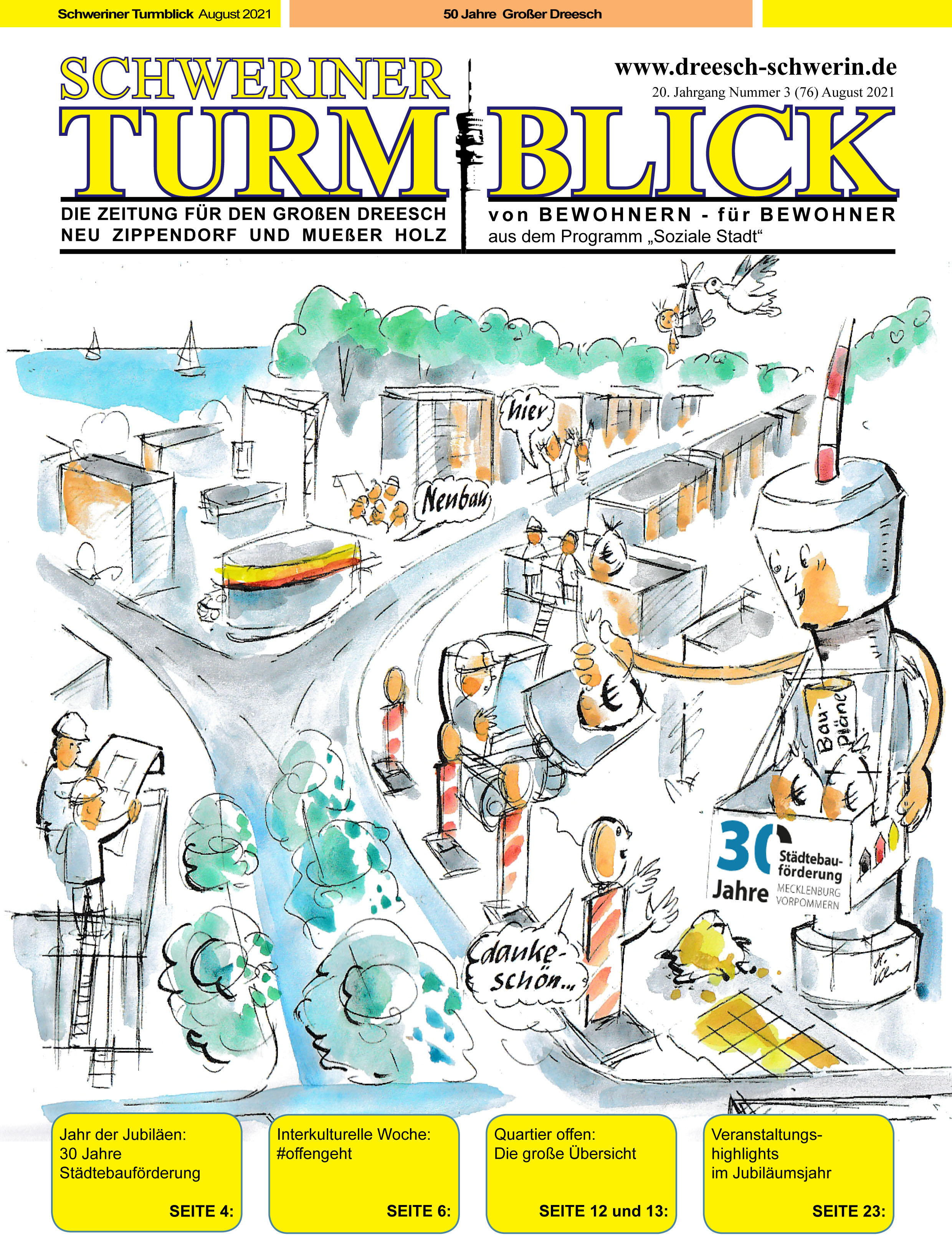 Schweriner Turmblick Ausgabe August 2021