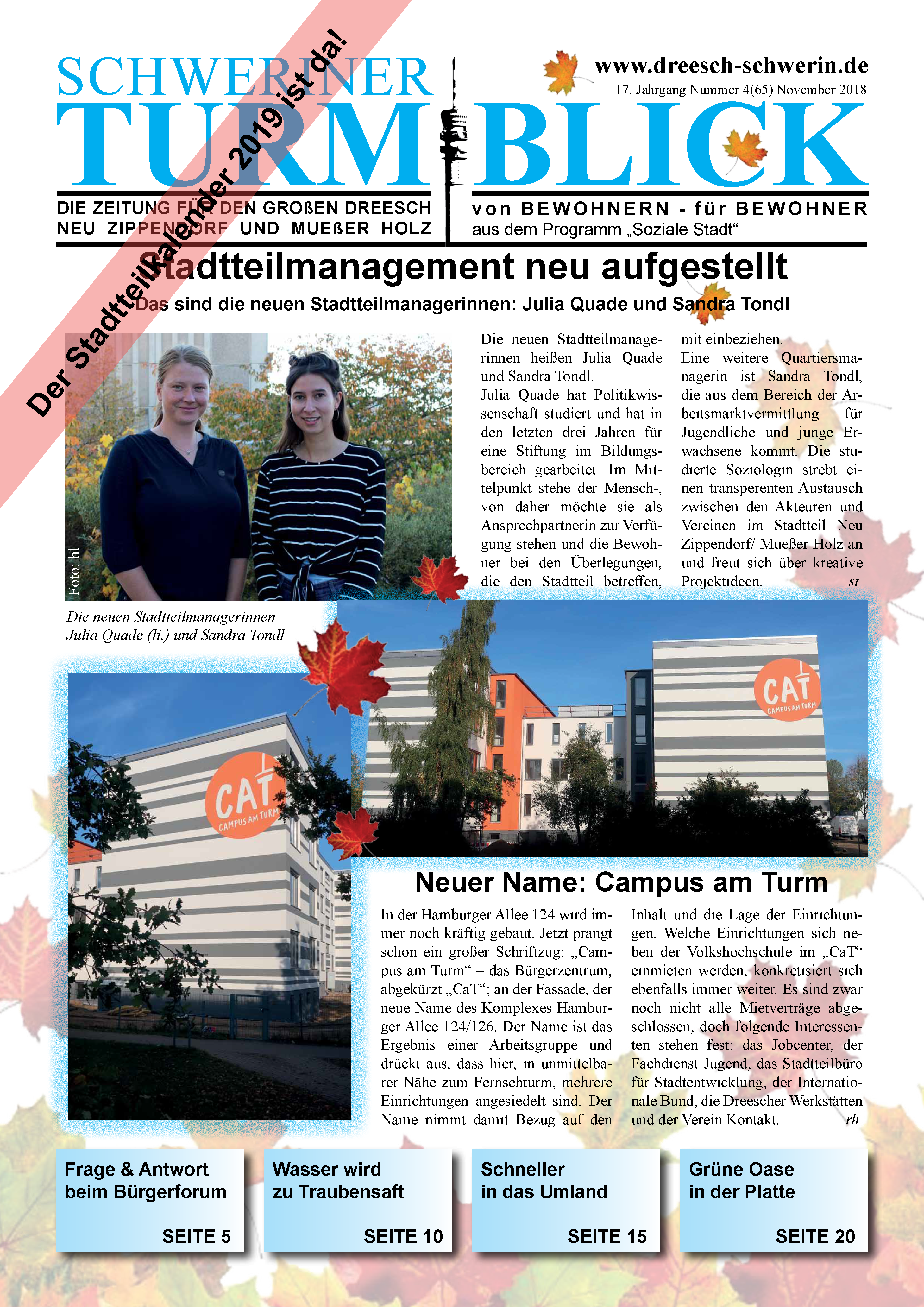 Schweriner Turmblick Ausgabe November 2018